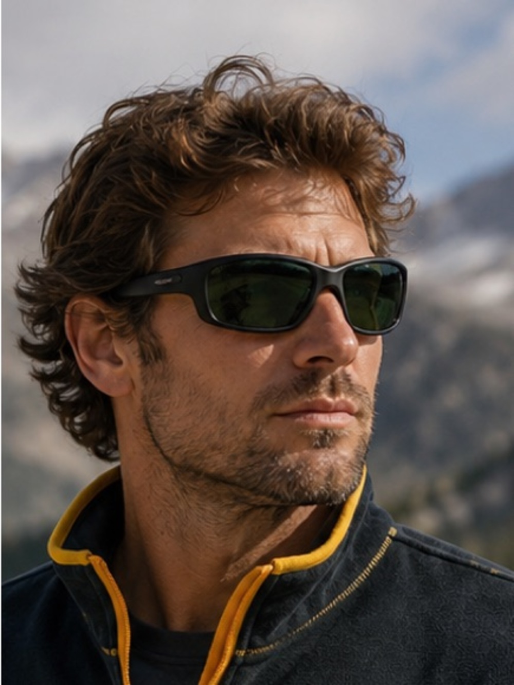 Solarbat Mens Green sport Field Sunglasses Green Lenses Non polarized New NWT